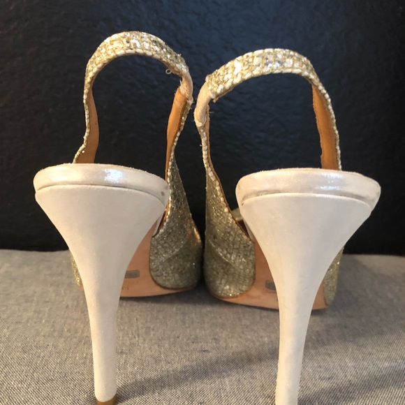 Badgley Mischka sparkly sling backs - Picture 6 of 7